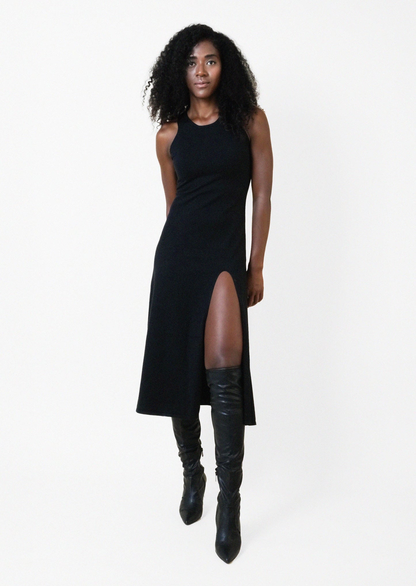 KELLY DRESS in Black - OctoberEighteen