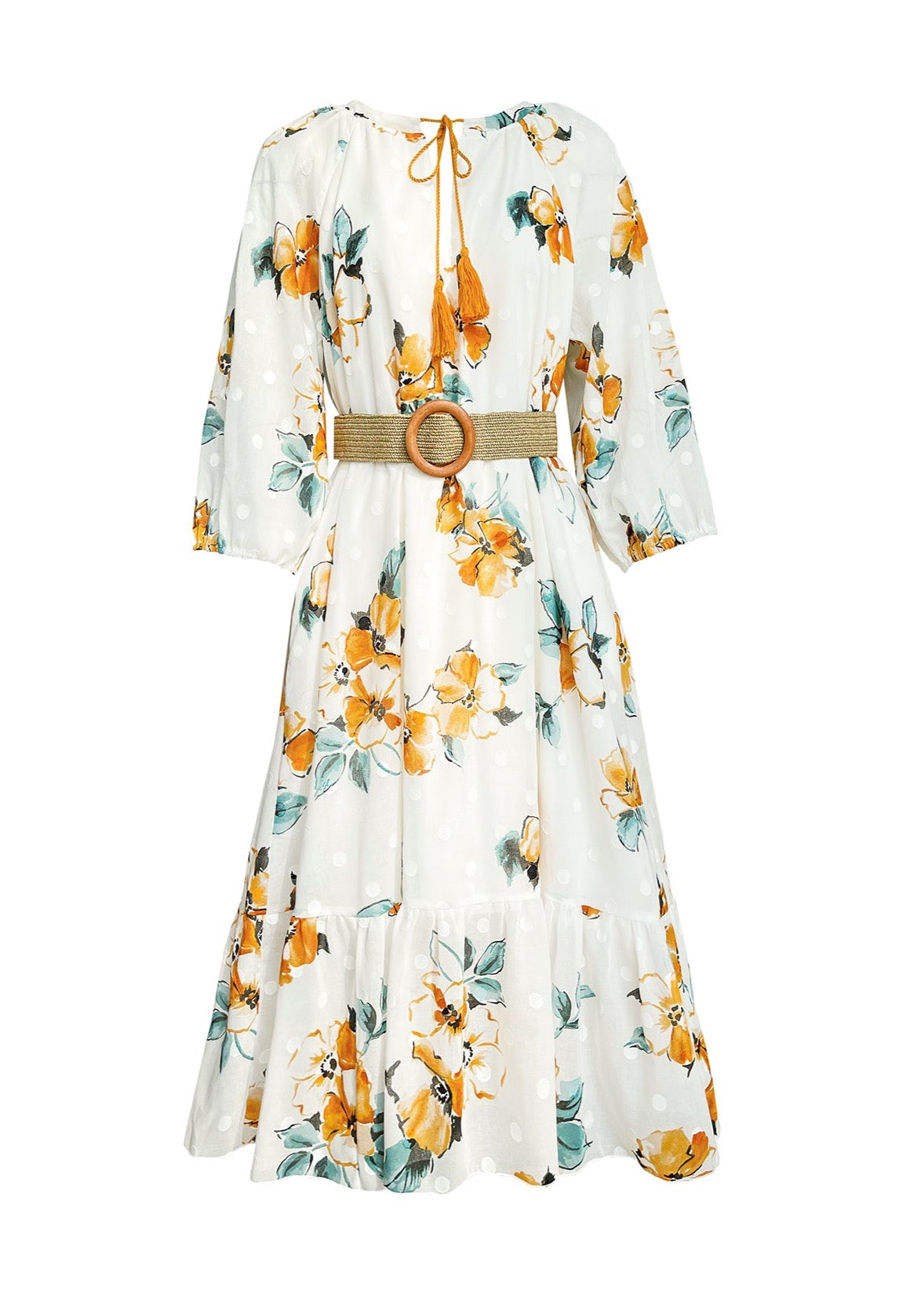 SIYA DRESS in Ginger - OctoberEighteen