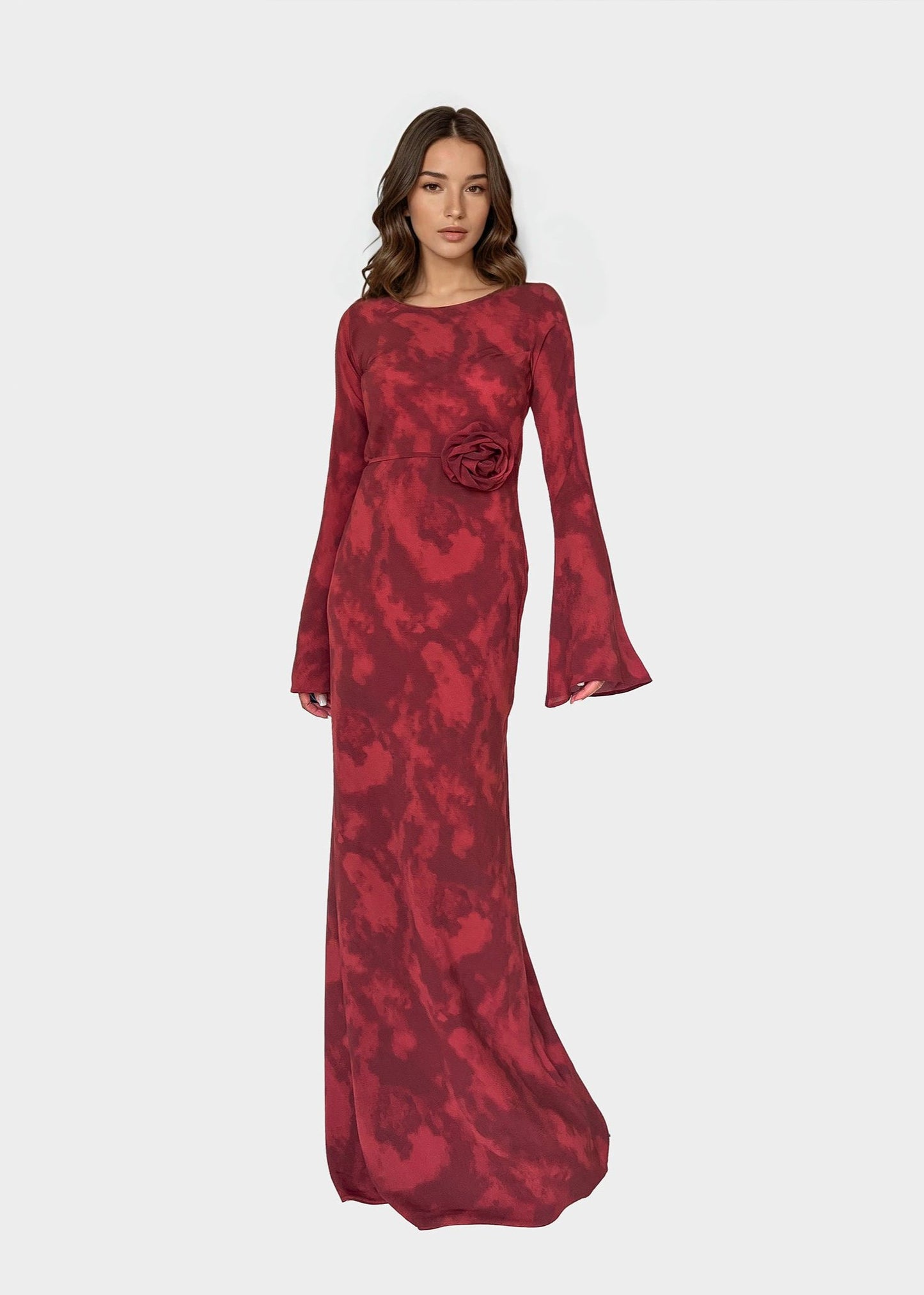KYRA DRESS in Inferno