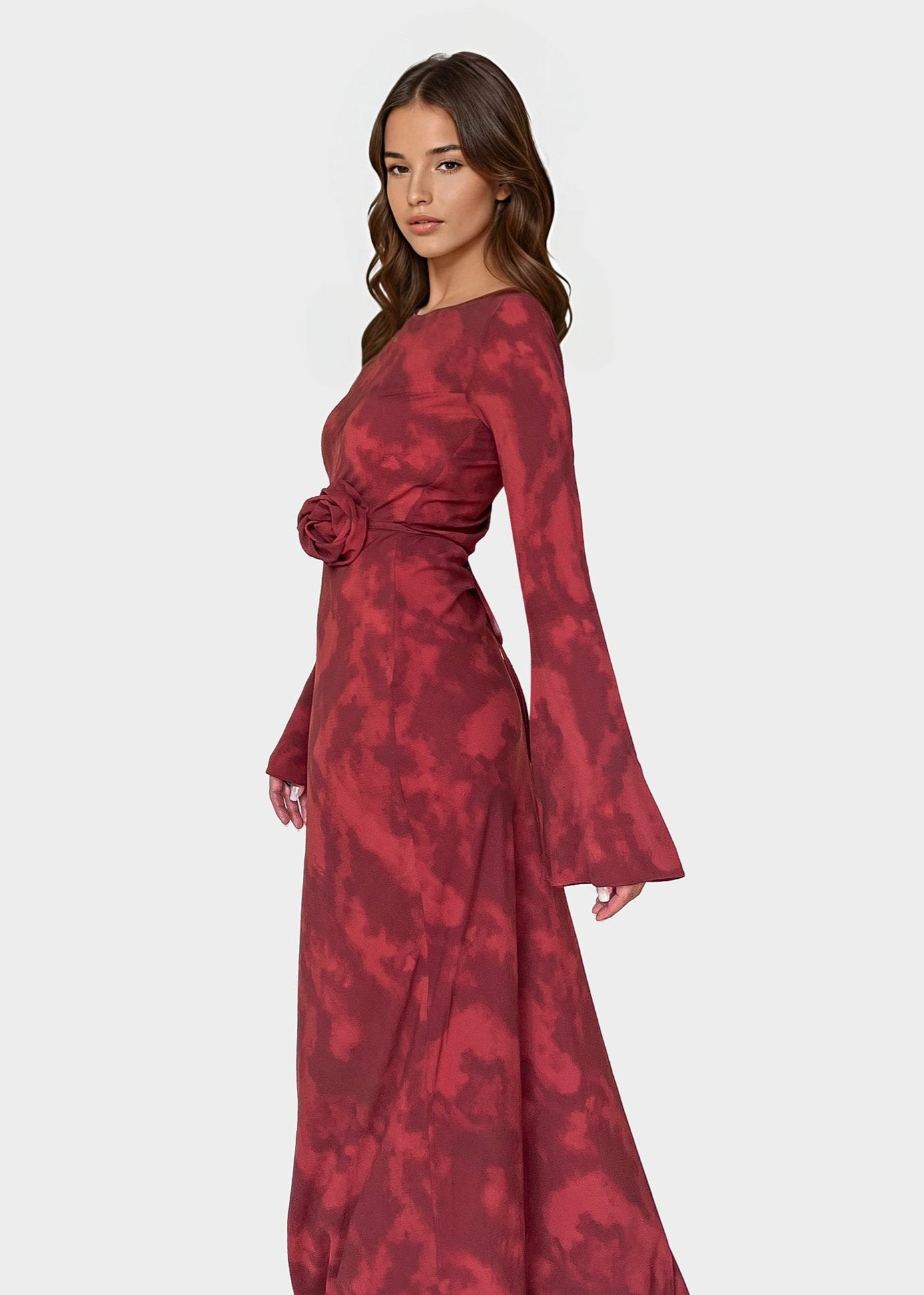 KYRA DRESS in Inferno