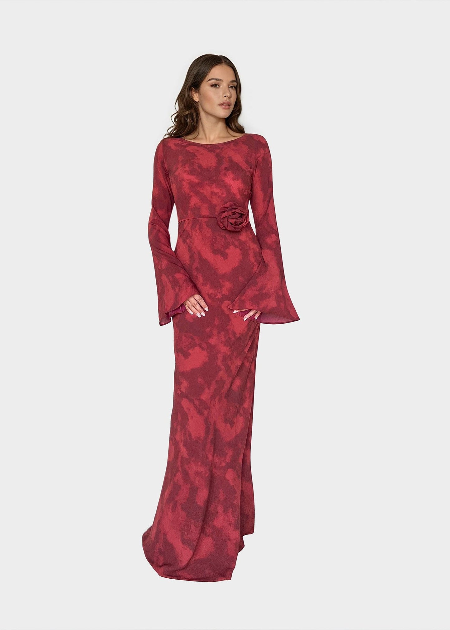 KYRA DRESS in Inferno