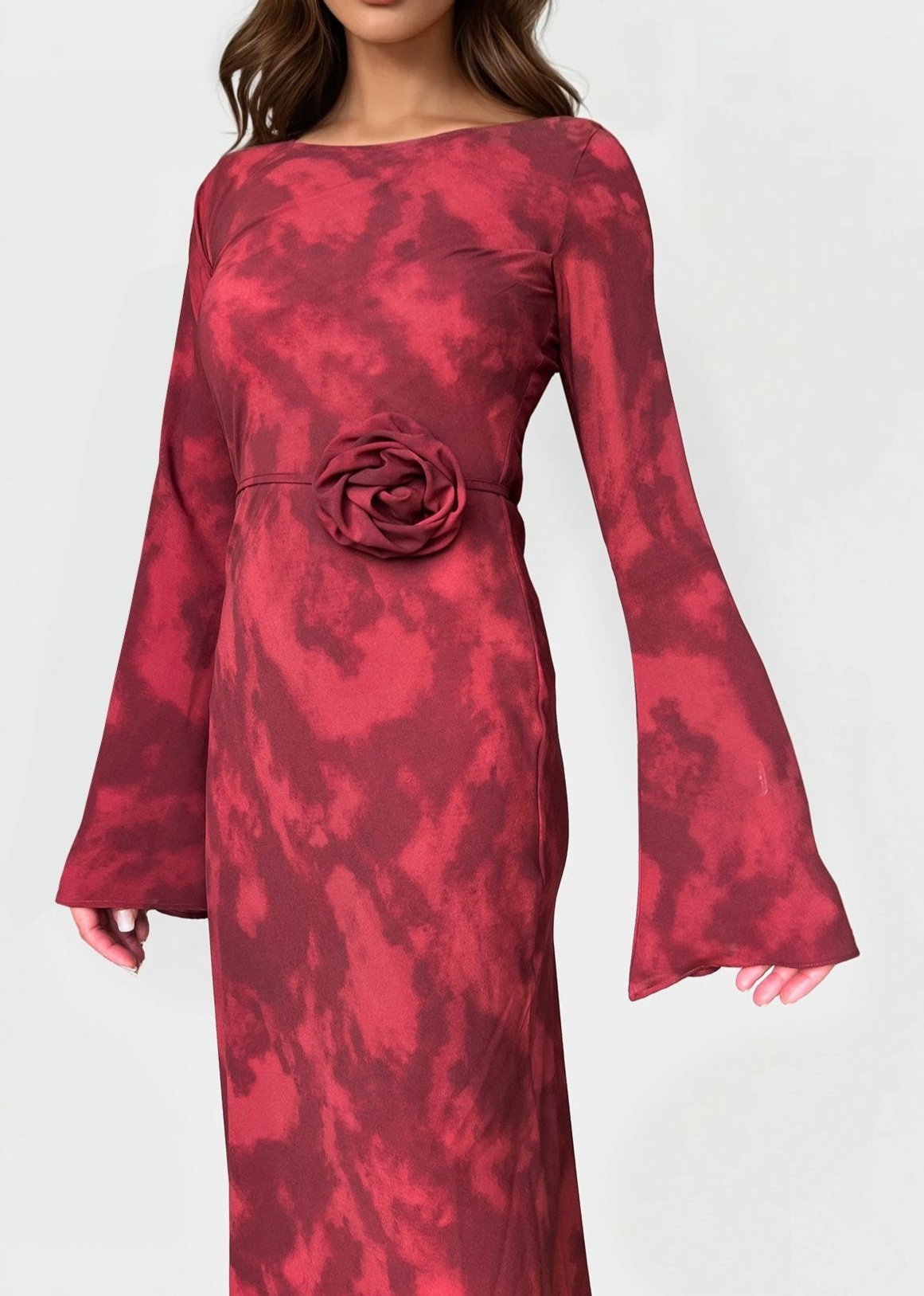 KYRA DRESS in Inferno