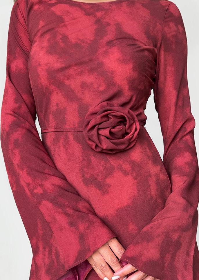 KYRA DRESS in Inferno