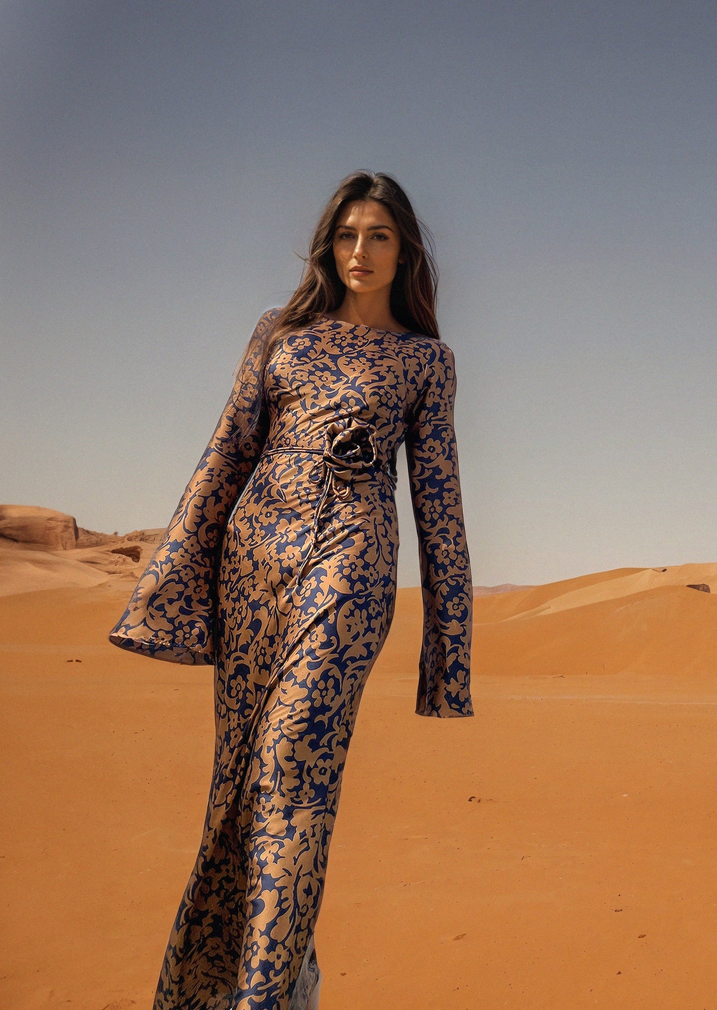 KYRA DRESS in Royal Oriental - OctoberEighteen