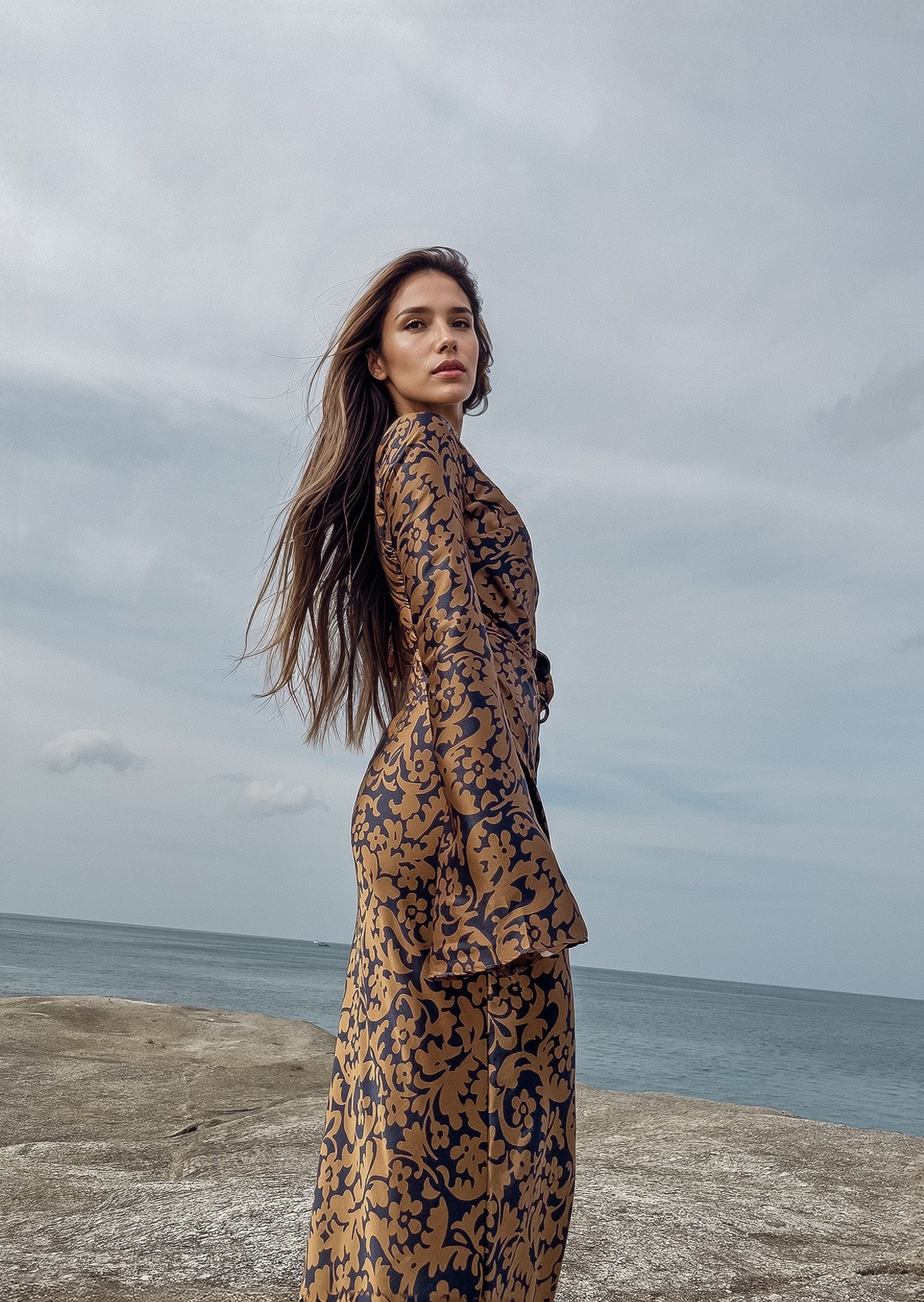 KYRA DRESS in Royal Oriental - OctoberEighteen