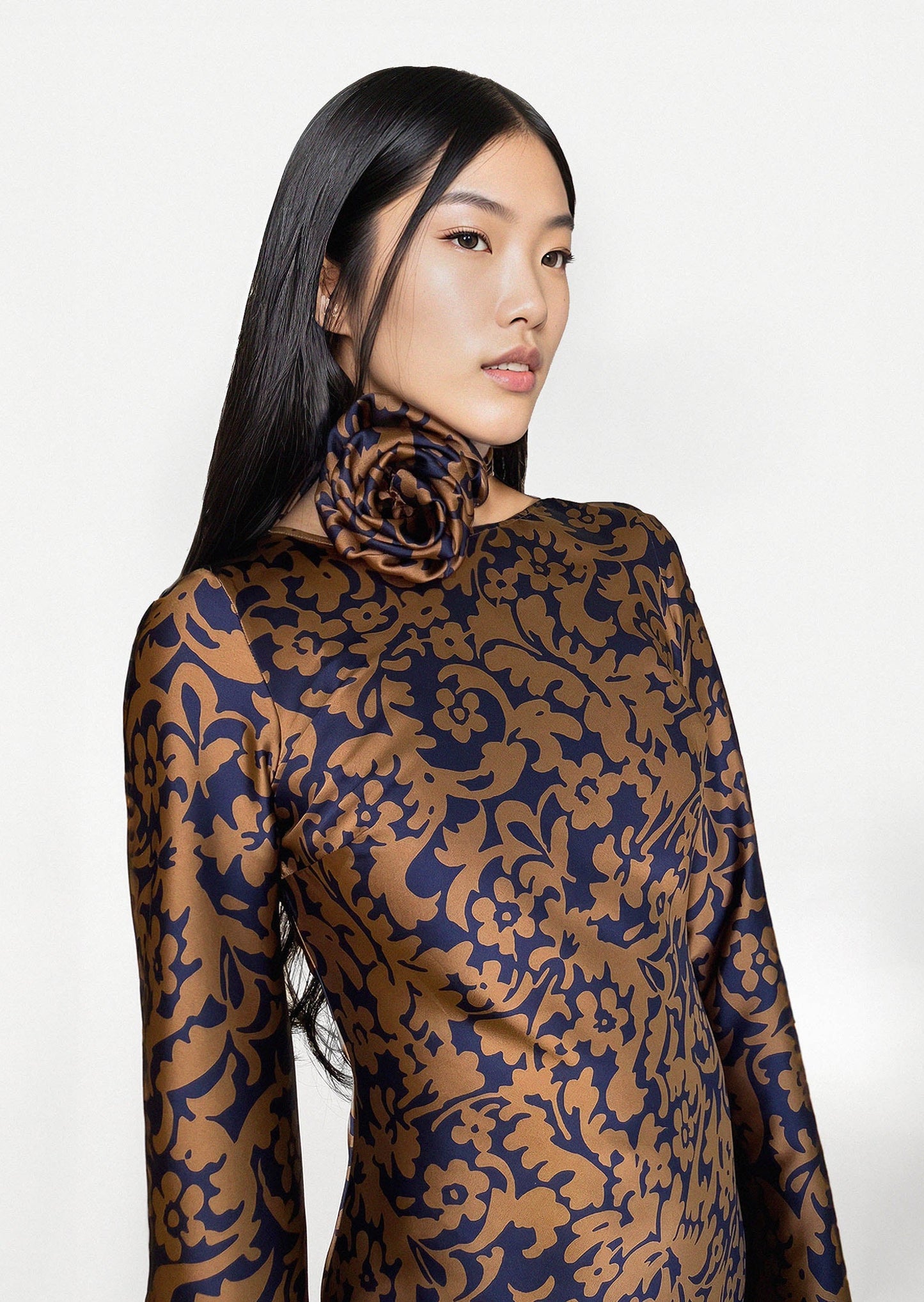KYRA DRESS in Royal Oriental - OctoberEighteen