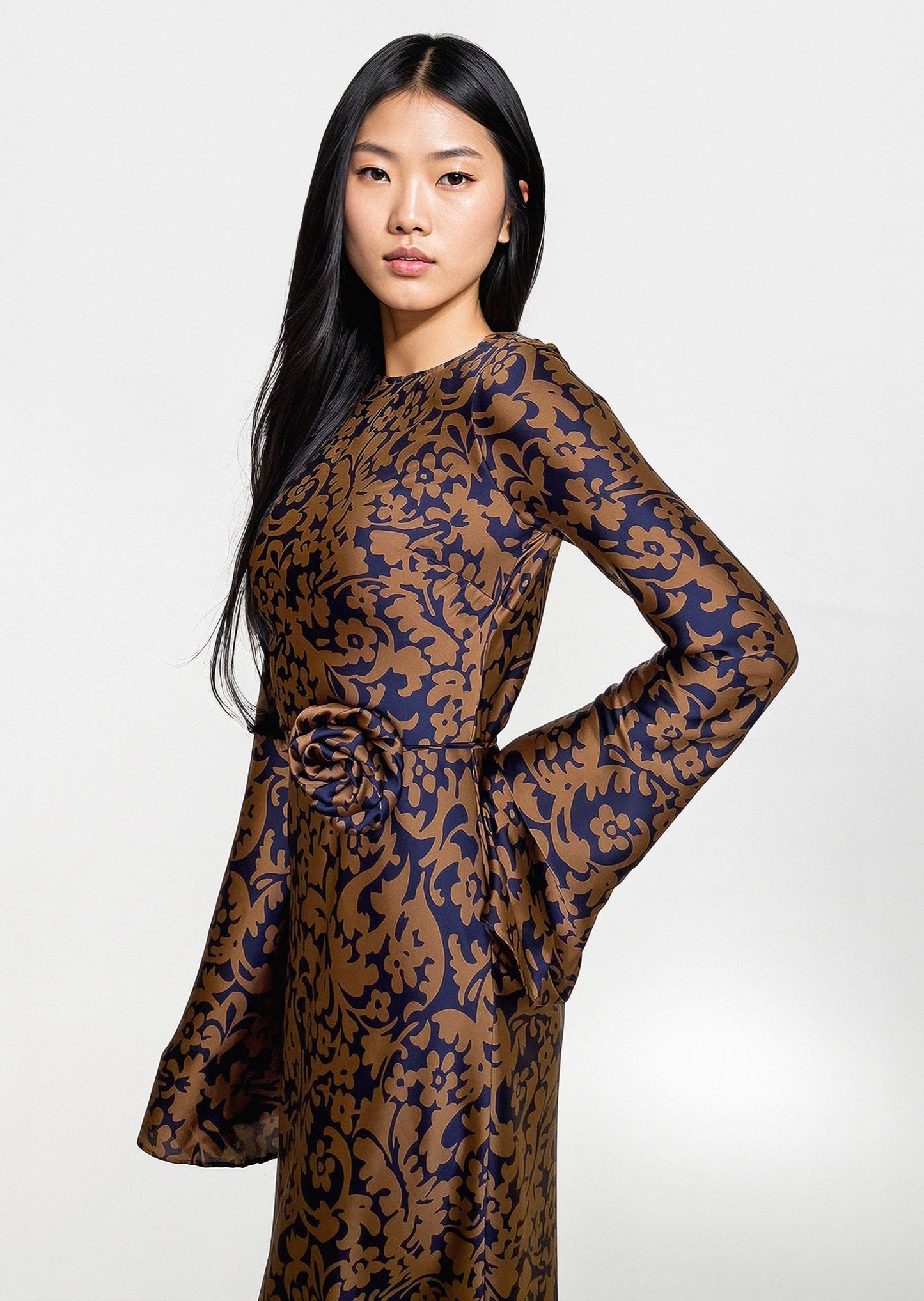 KYRA DRESS in Royal Oriental - OctoberEighteen