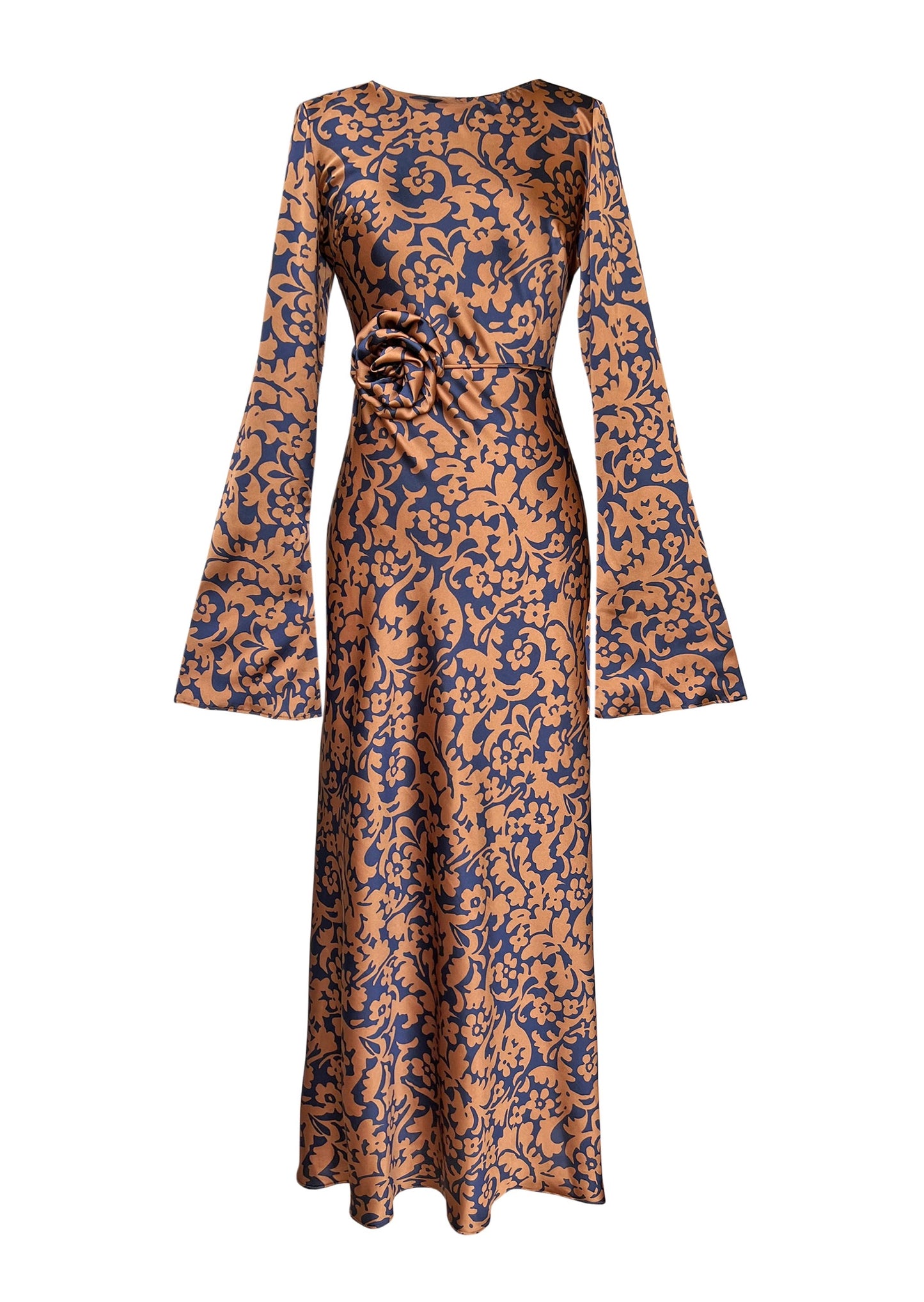 KYRA DRESS in Royal Oriental - OctoberEighteen