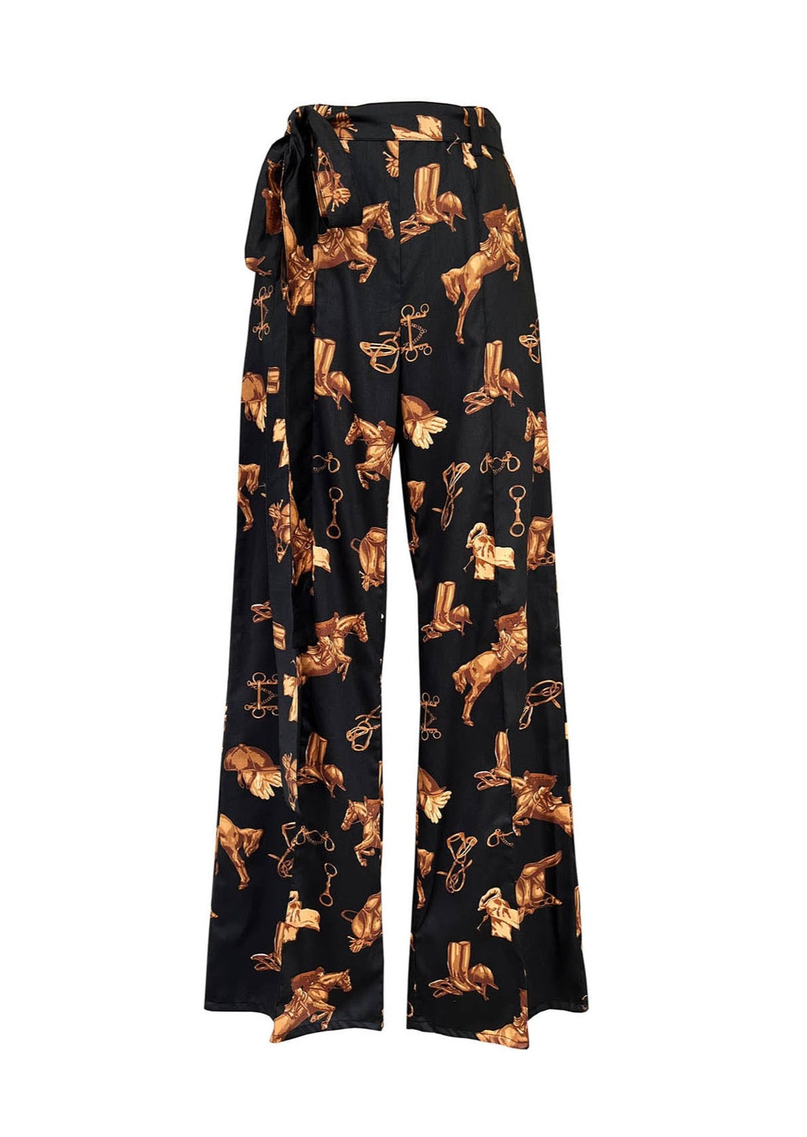 MASON WIDE LEG PANTS IN JOCKEY PRINT