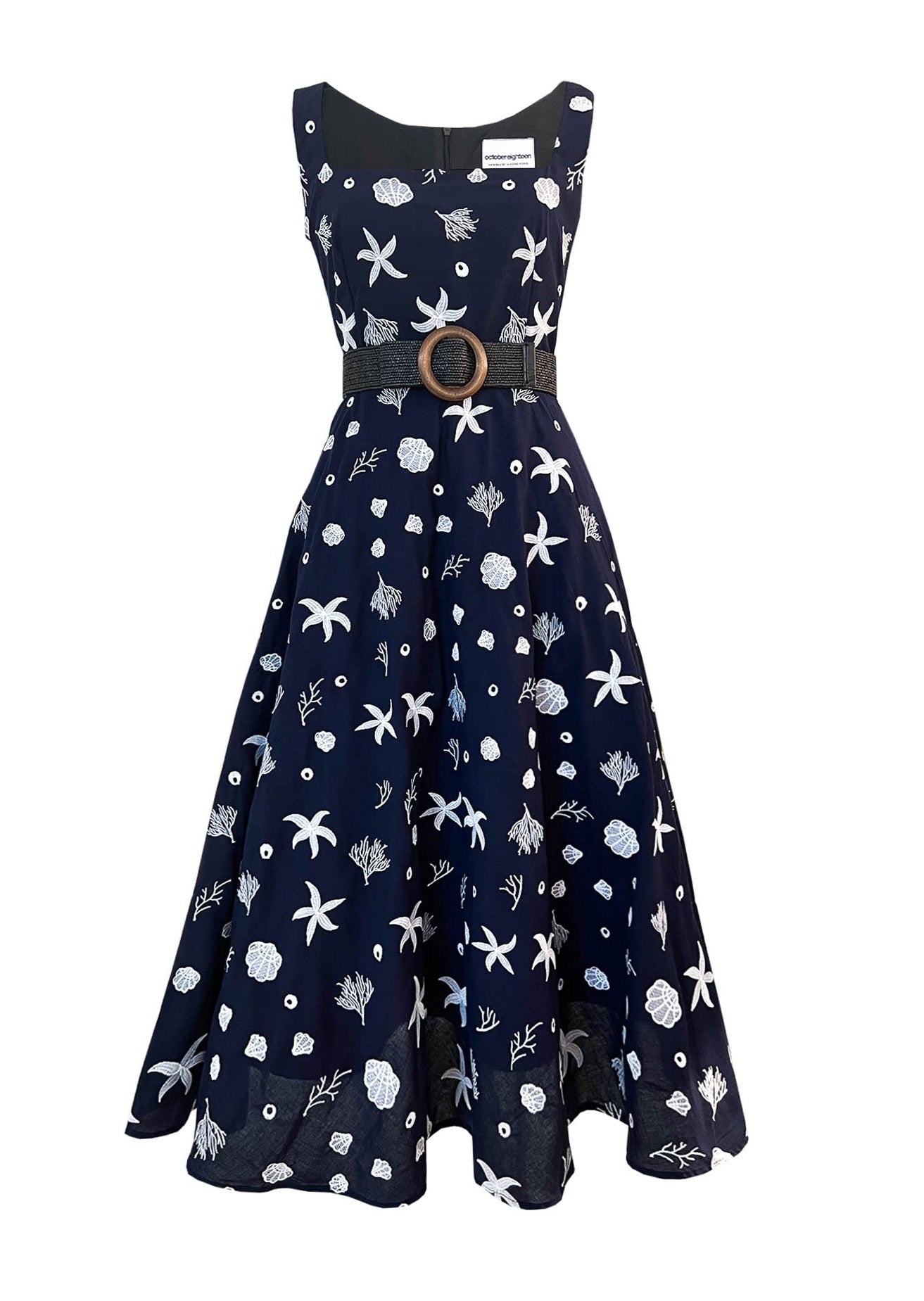 ZADIE DRESS in Deep Ocean - OctoberEighteen