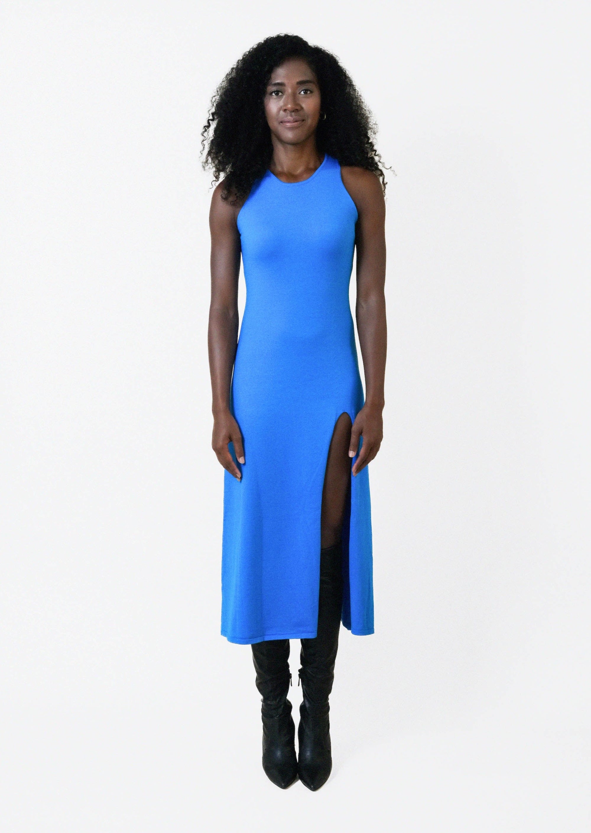 KELLY DRESS in Azure Blue - OctoberEighteen