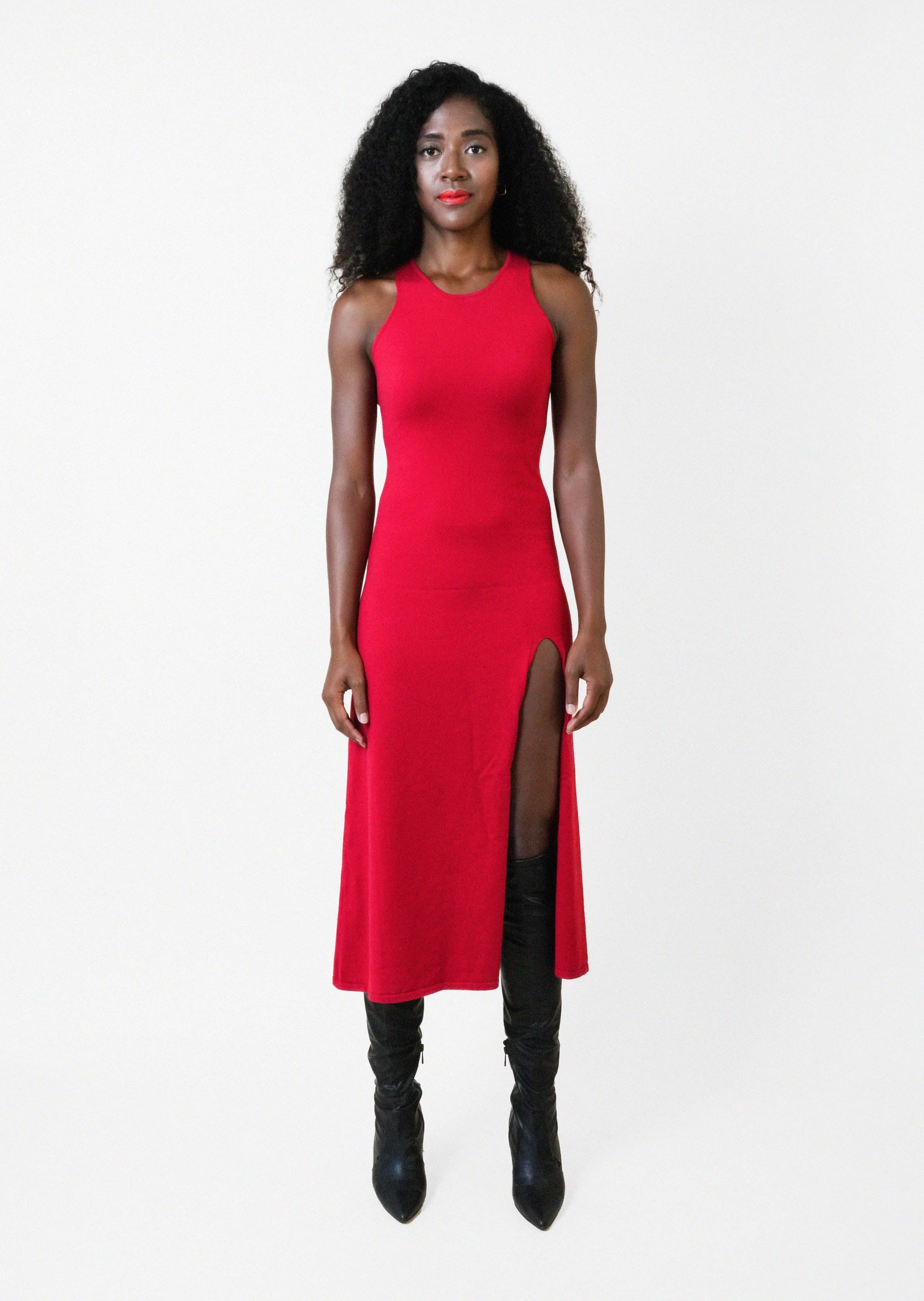 KELLY DRESS in Scarlet Red - OctoberEighteen