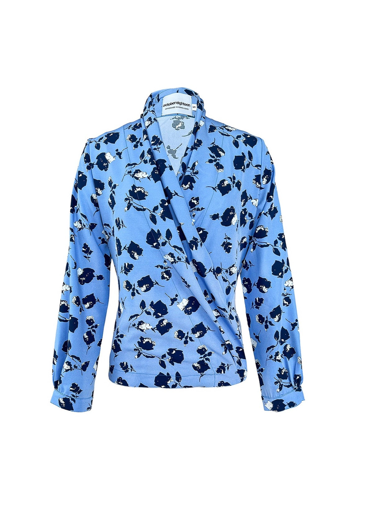 FLORENCE BLOUSE IN LIGHT BLUE FLORAL