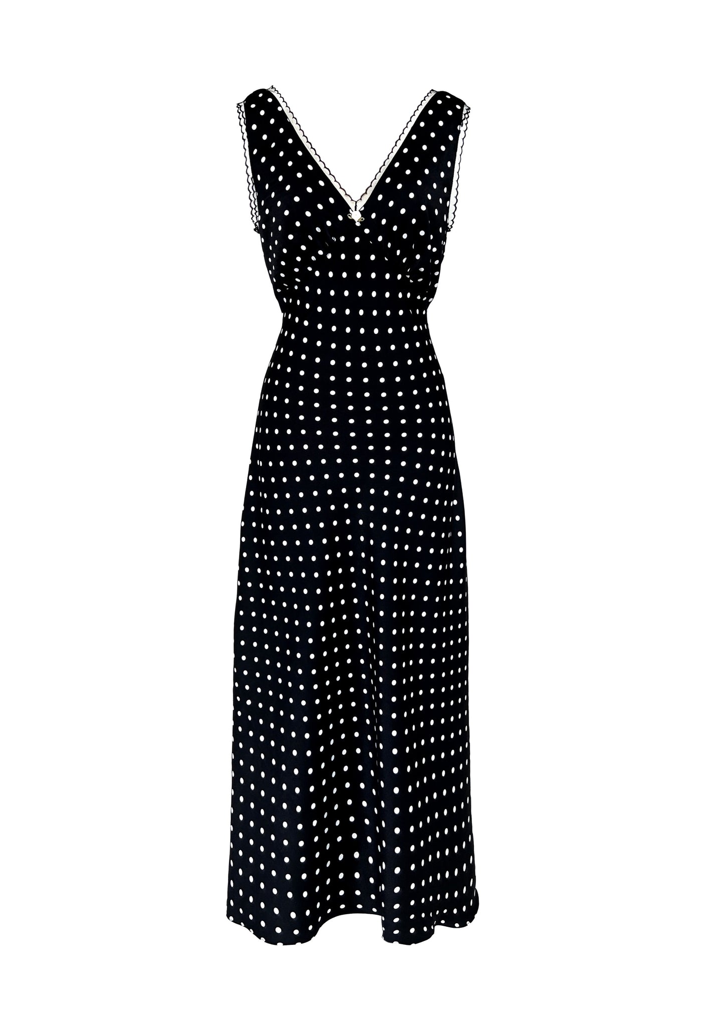 JULIETTE DRESS in Black Polka Dots - OctoberEighteen