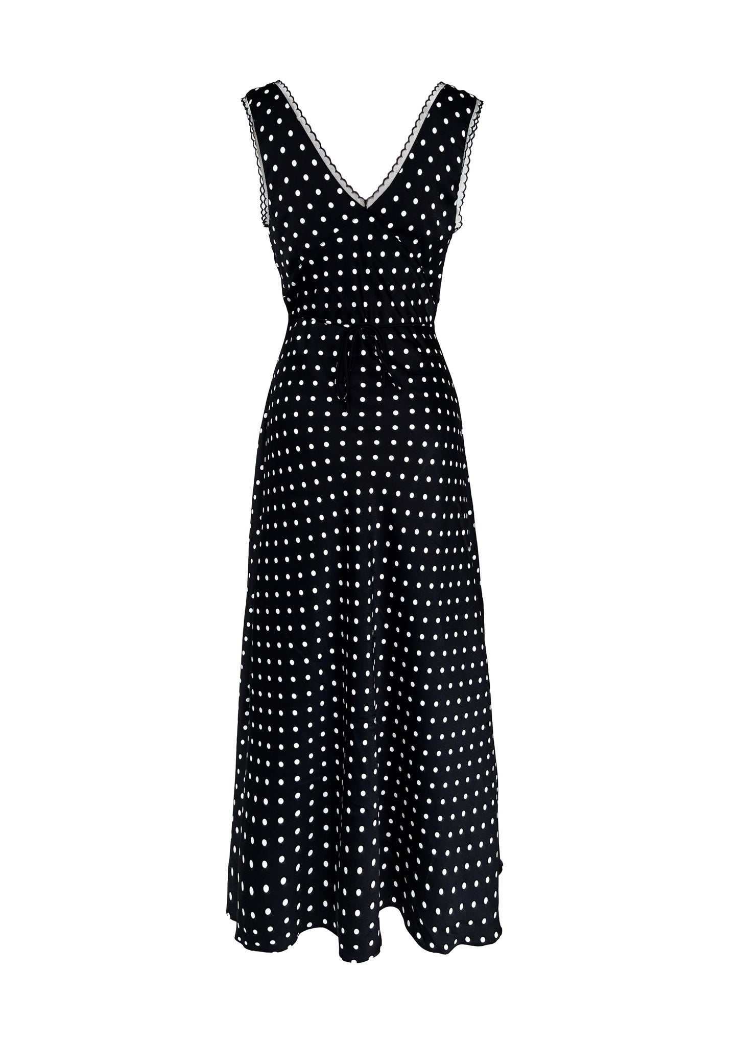 JULIETTE DRESS in Black Polka Dots - OctoberEighteen