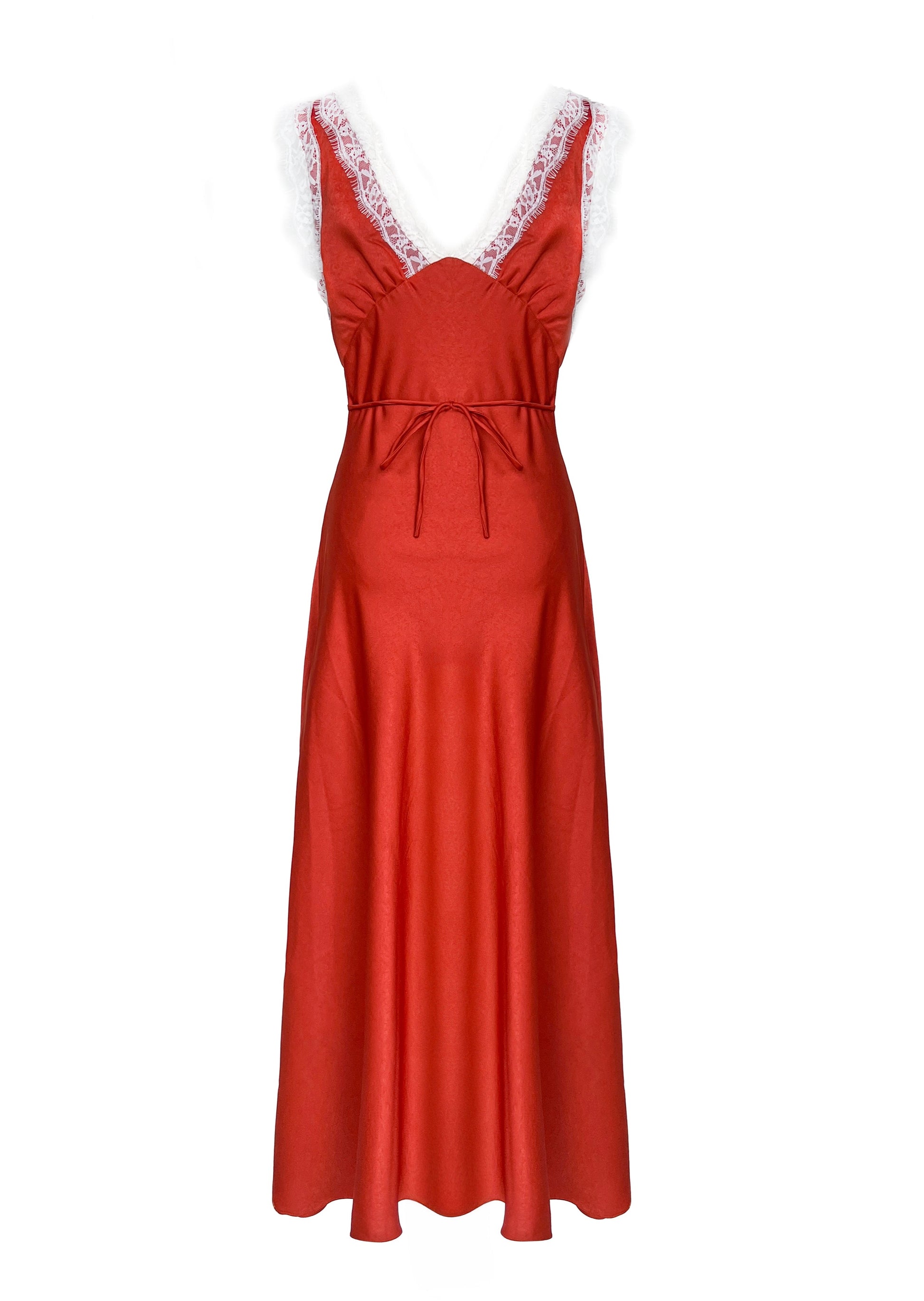 TABITHA DRESS in Vermillion - OctoberEighteen