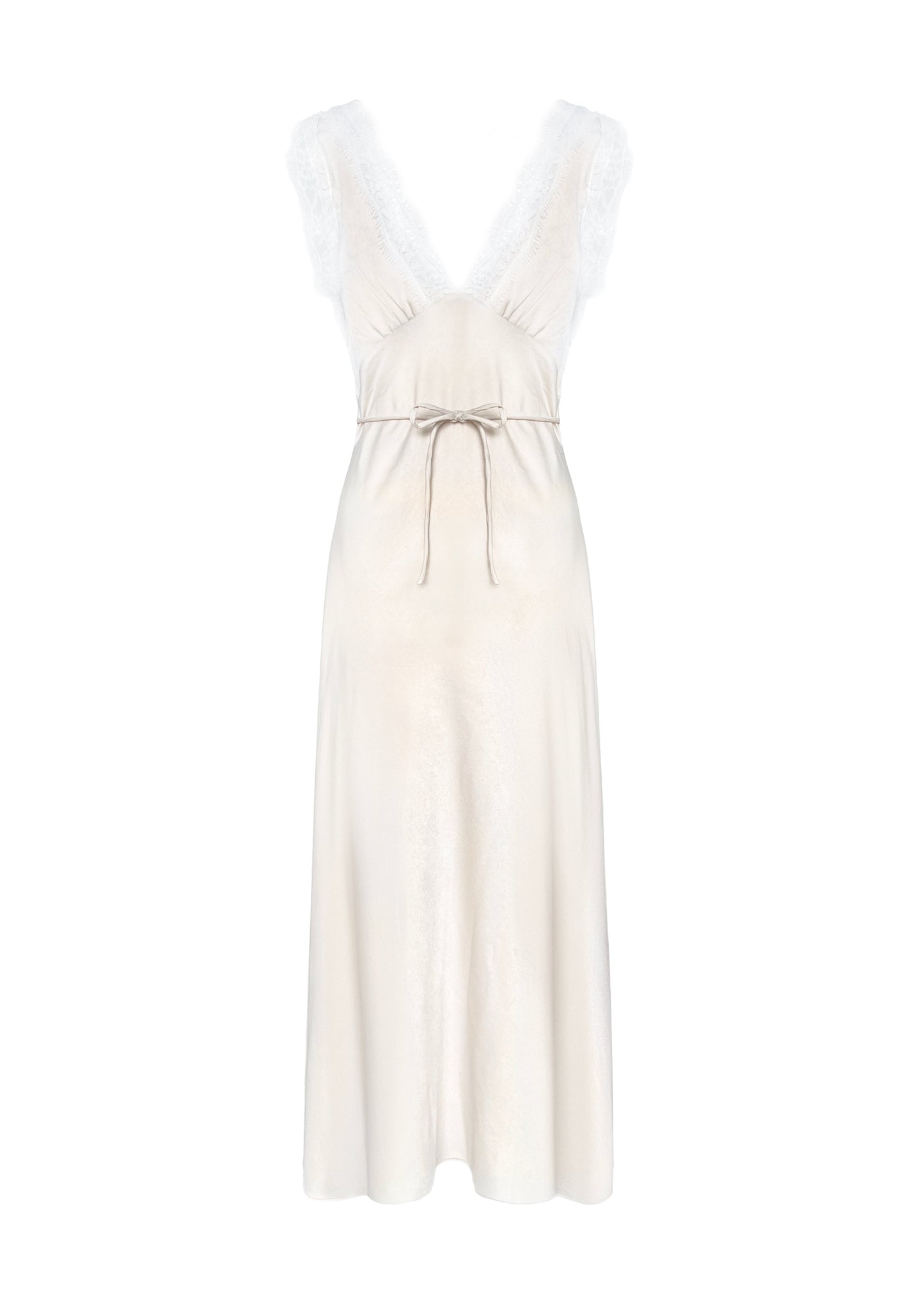 TABITHA DRESS in Cream White - OctoberEighteen