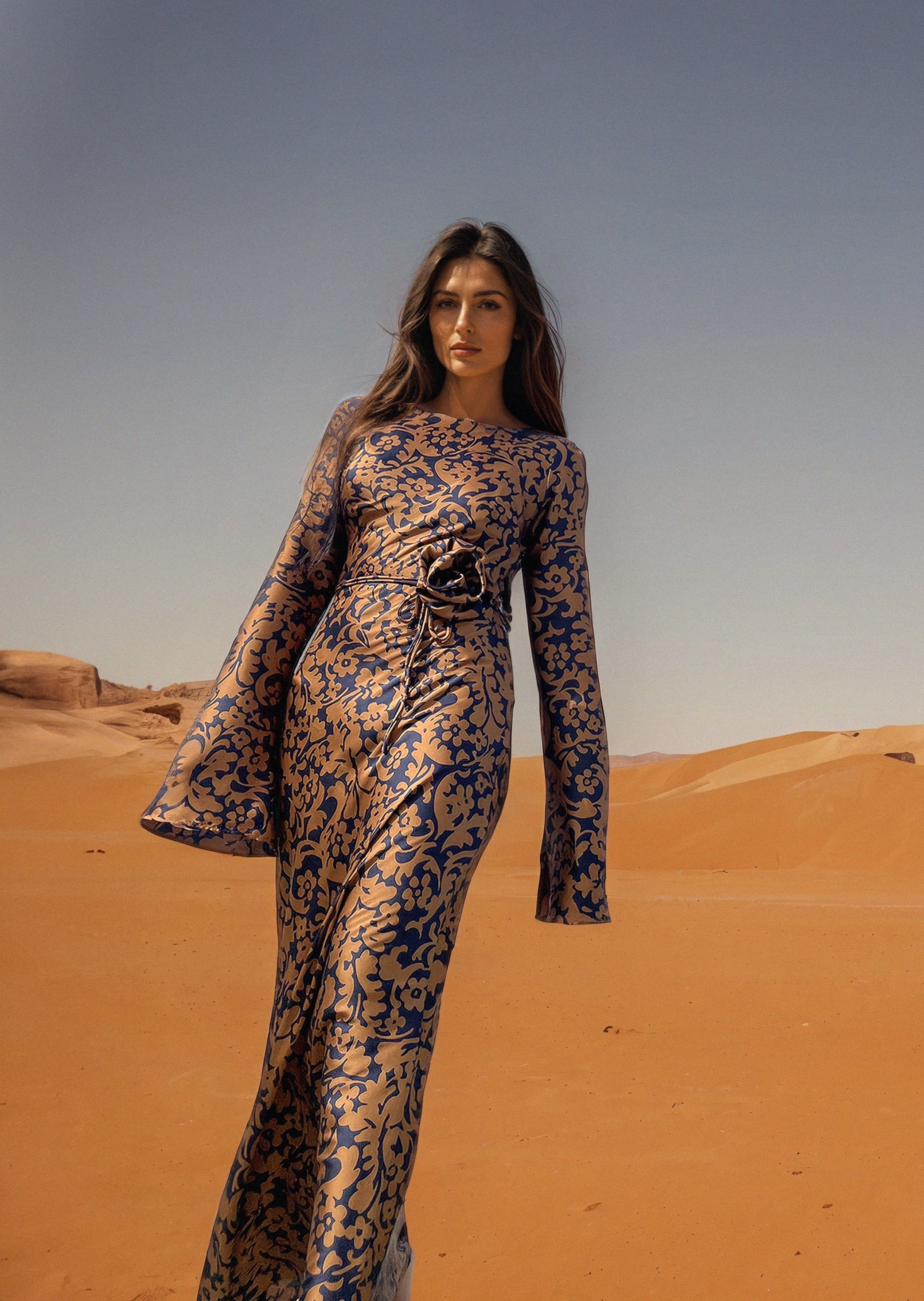 KYRA DRESS in Royal Oriental - OctoberEighteen