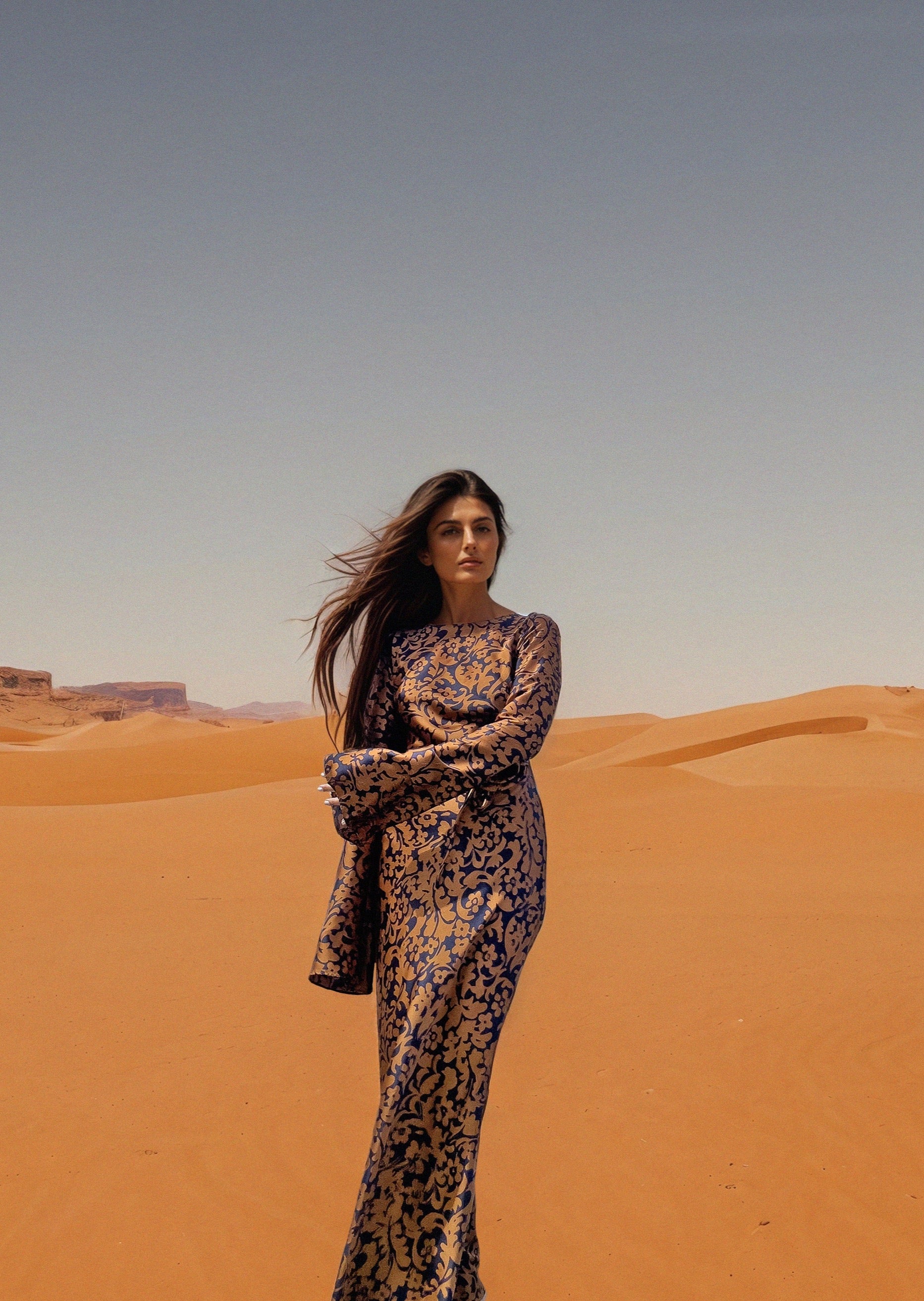 KYRA DRESS in Royal Oriental - OctoberEighteen