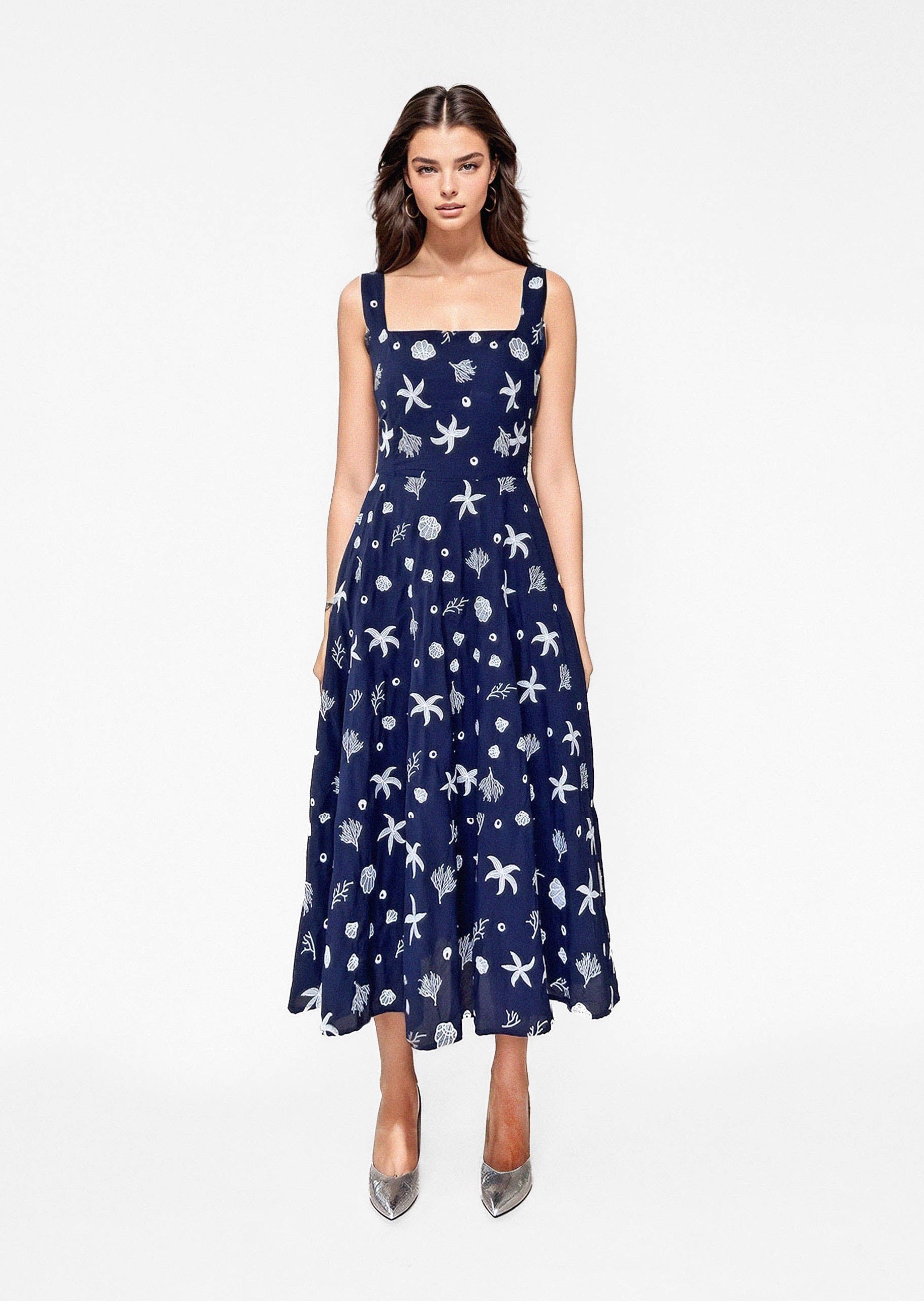 ZADIE DRESS in Deep Ocean - OctoberEighteen
