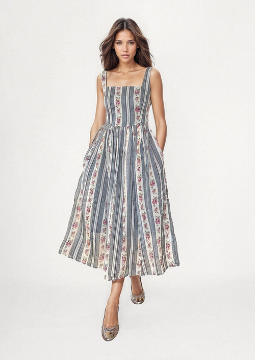 ARIELLE  DRESS in French Garden - OctoberEighteen