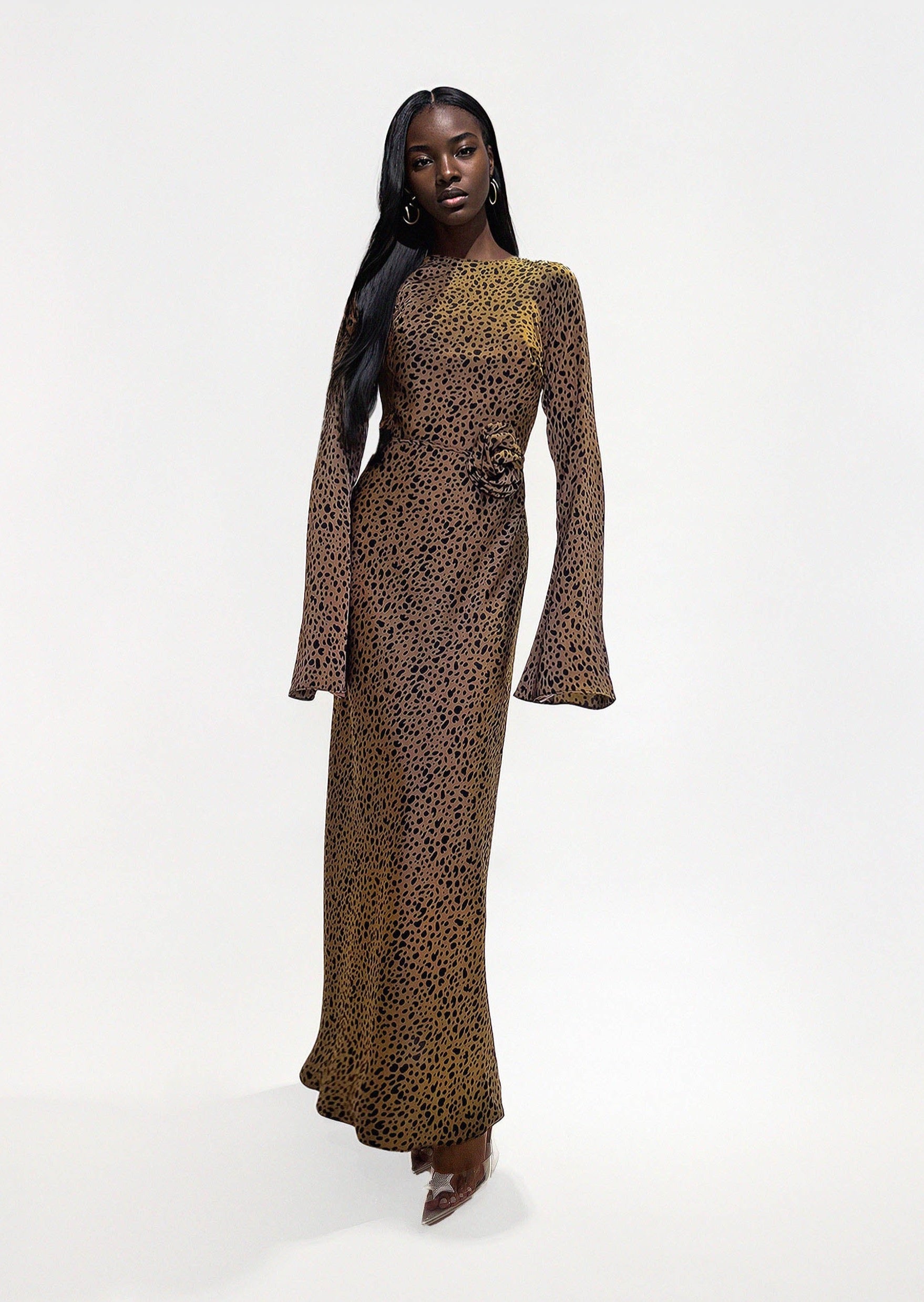 KYRA DRESS in Desert Dalmatian - OctoberEighteen