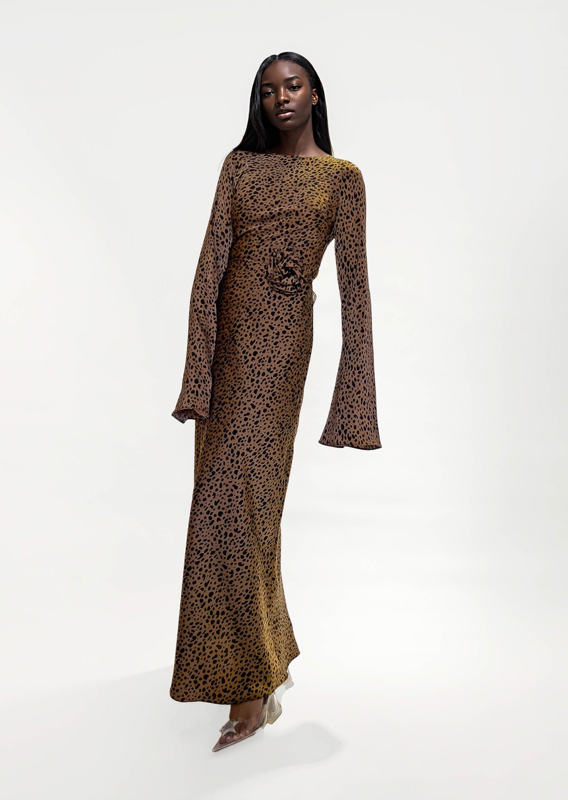 KYRA DRESS in Desert Dalmatian - OctoberEighteen