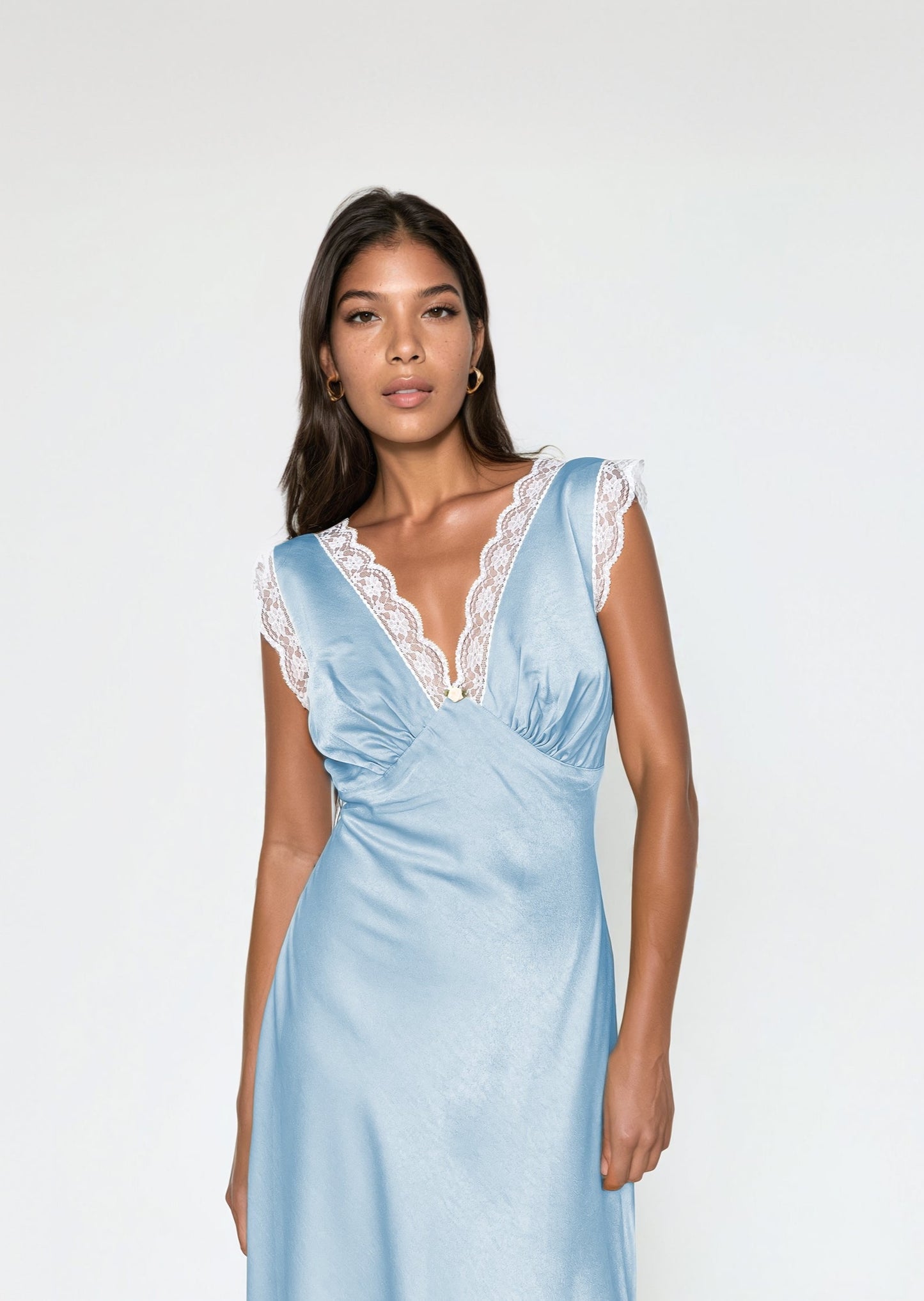 MARIELLE DRESS in Icy Arctic - OctoberEighteen