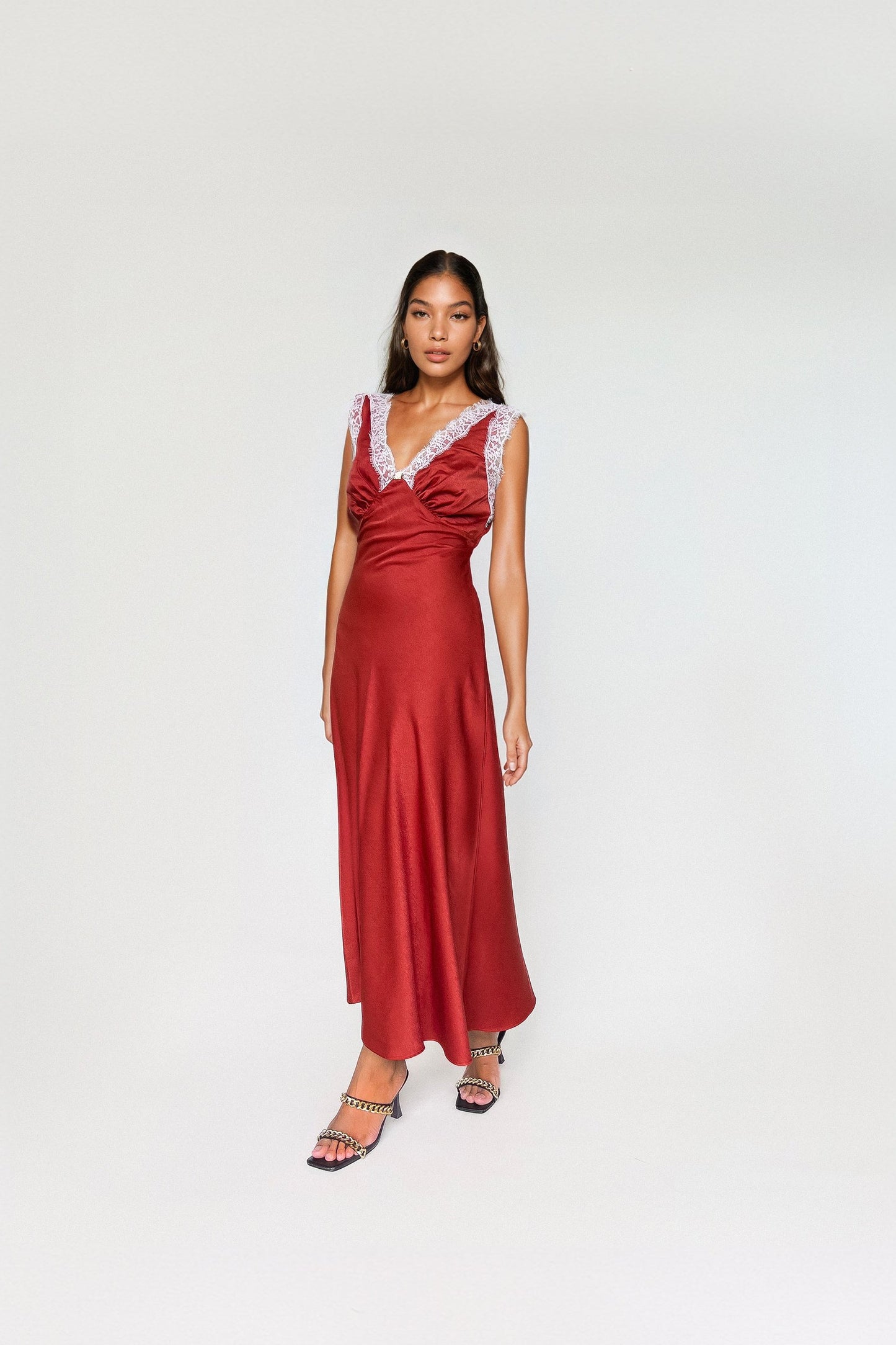 TABITHA DRESS in Vermillion - OctoberEighteen