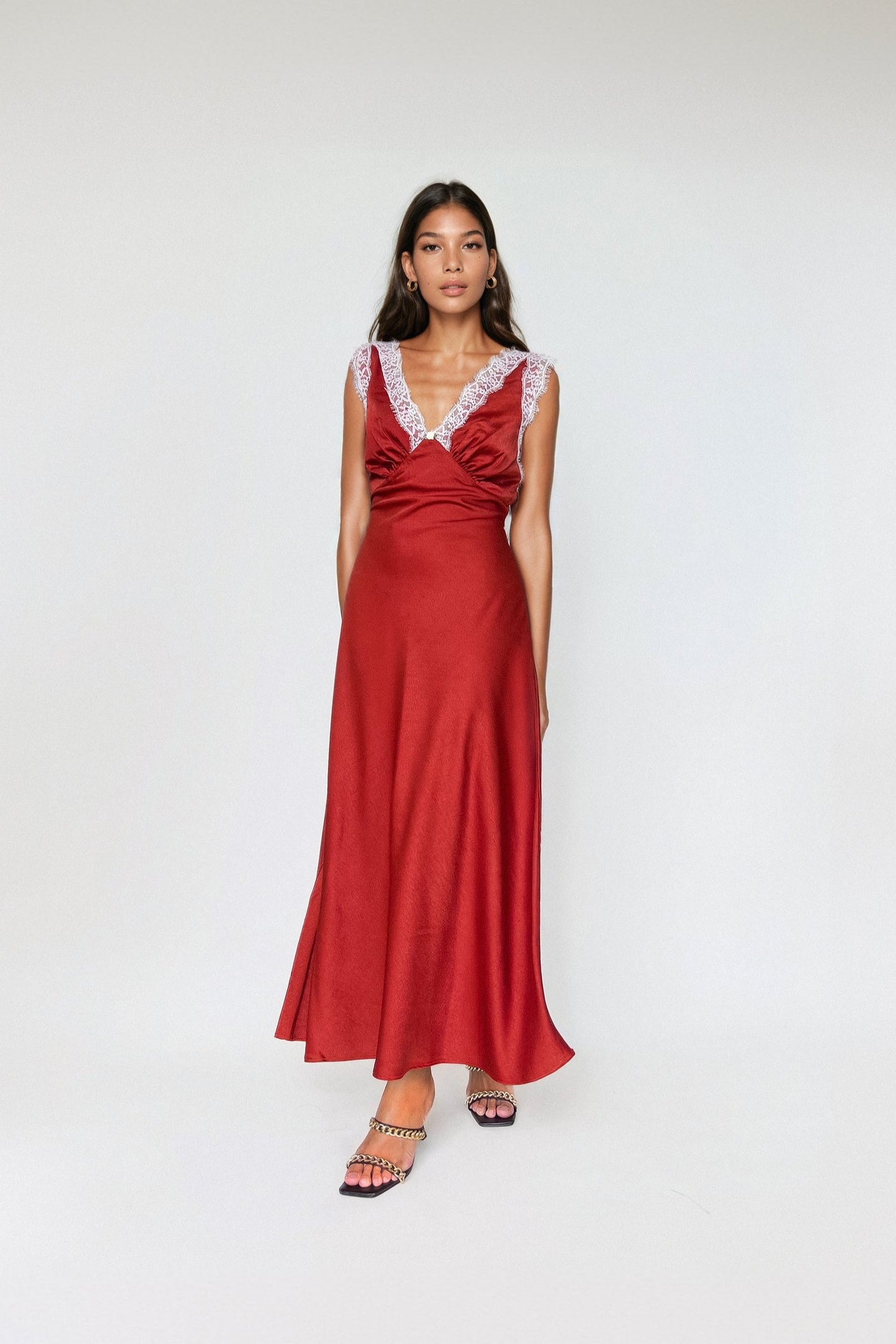 TABITHA DRESS in Vermillion - OctoberEighteen