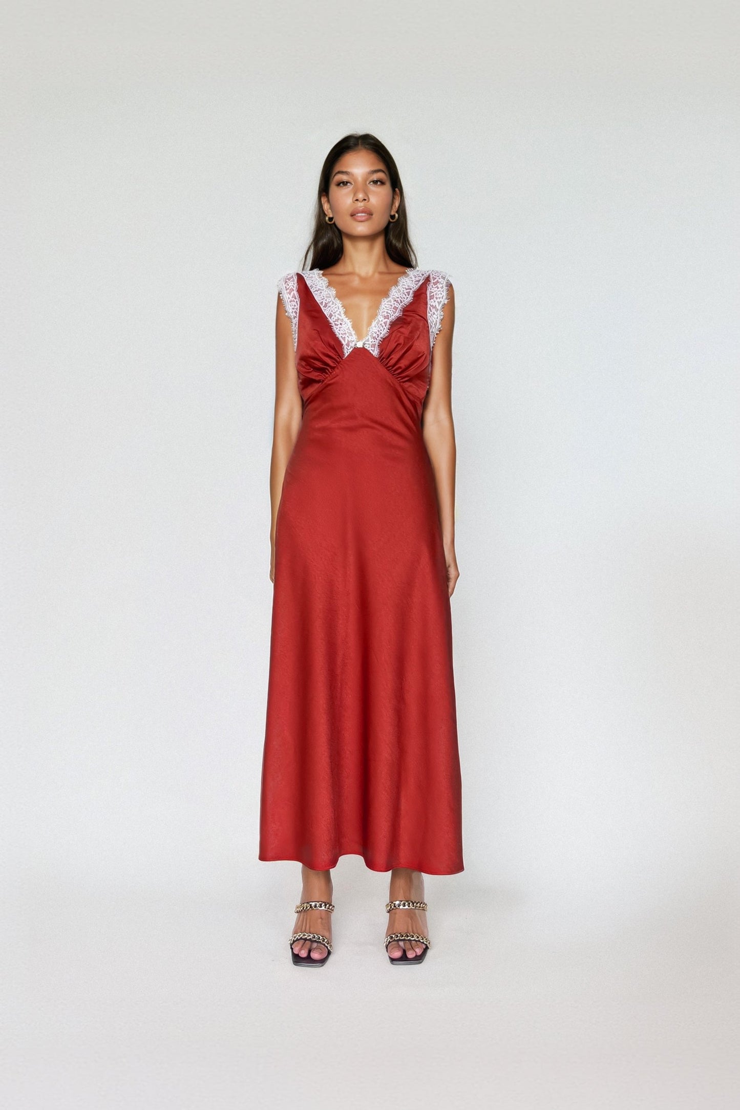 TABITHA DRESS in Vermillion - OctoberEighteen