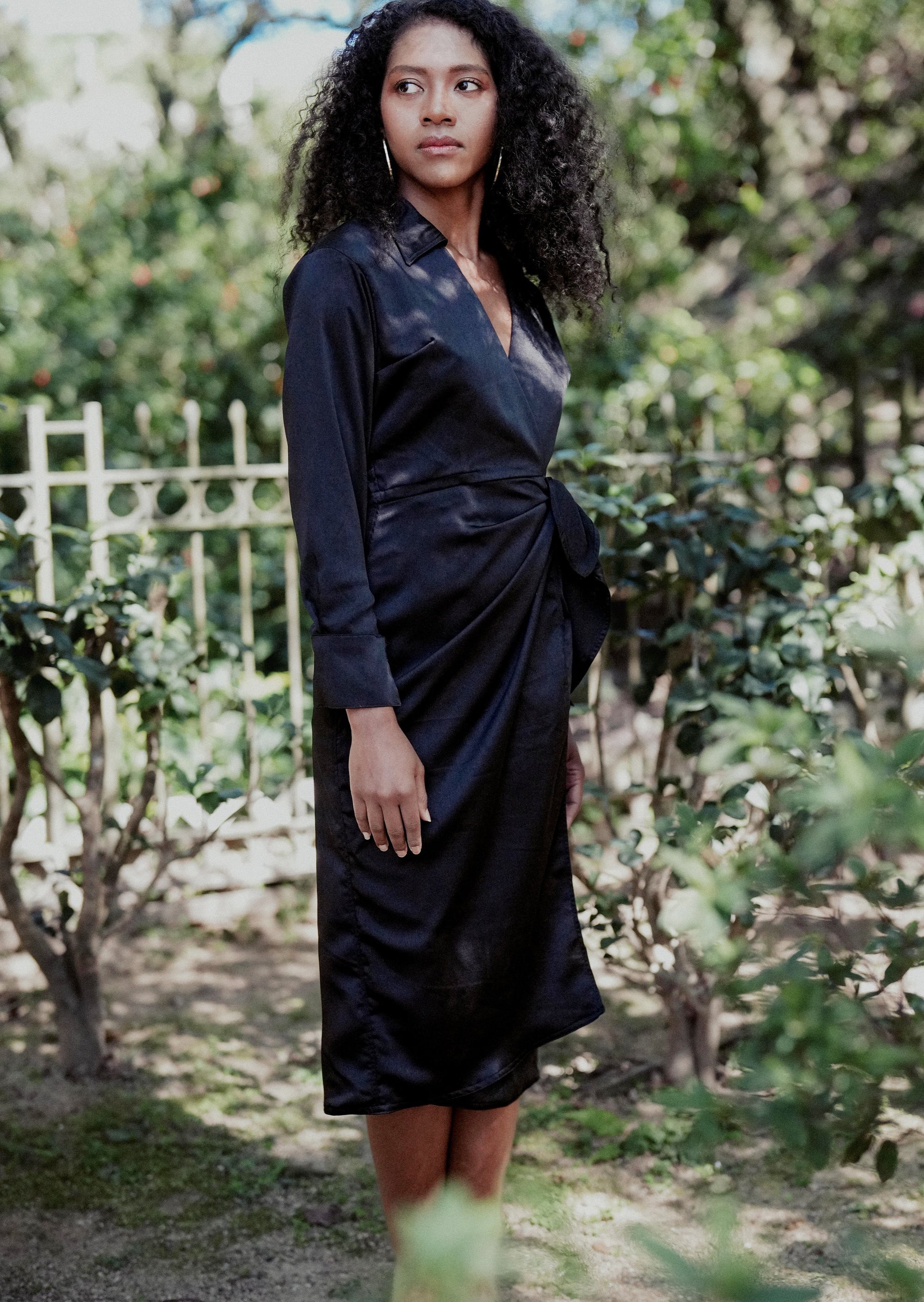 ROWEN DRESS in Black - OctoberEighteen