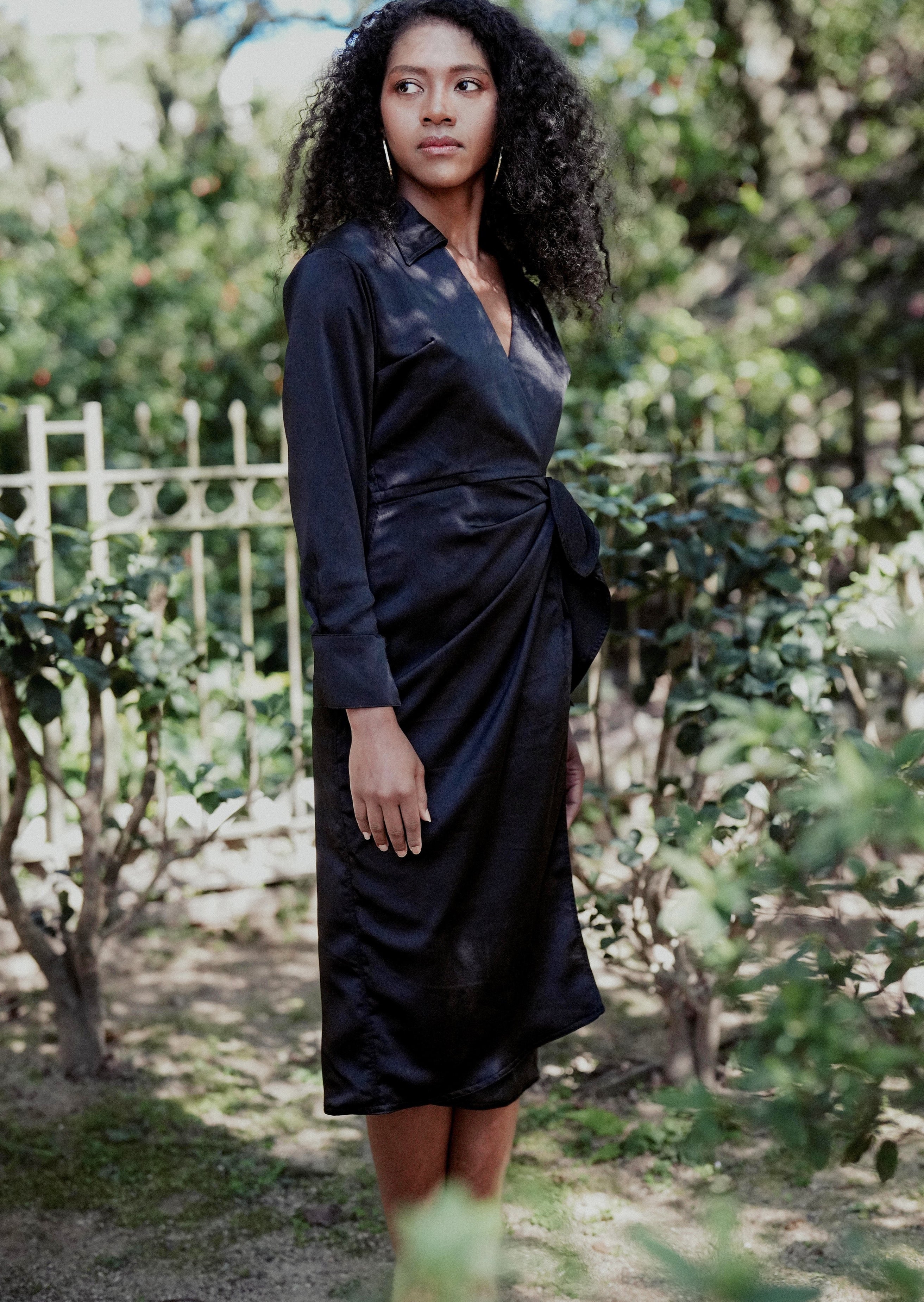 ROWEN DRESS in Black - OctoberEighteen