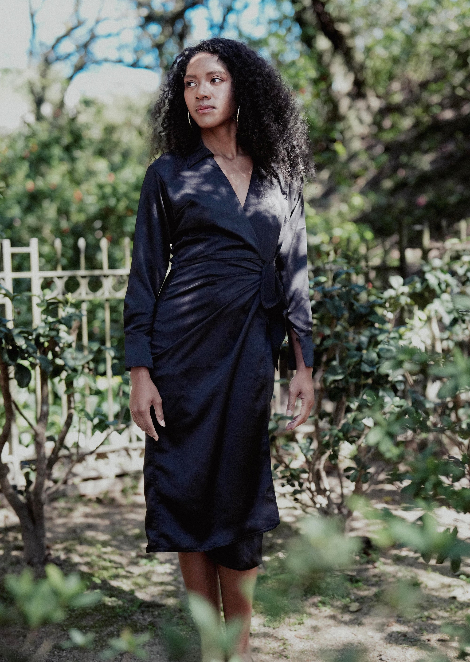 ROWEN DRESS in Black - OctoberEighteen