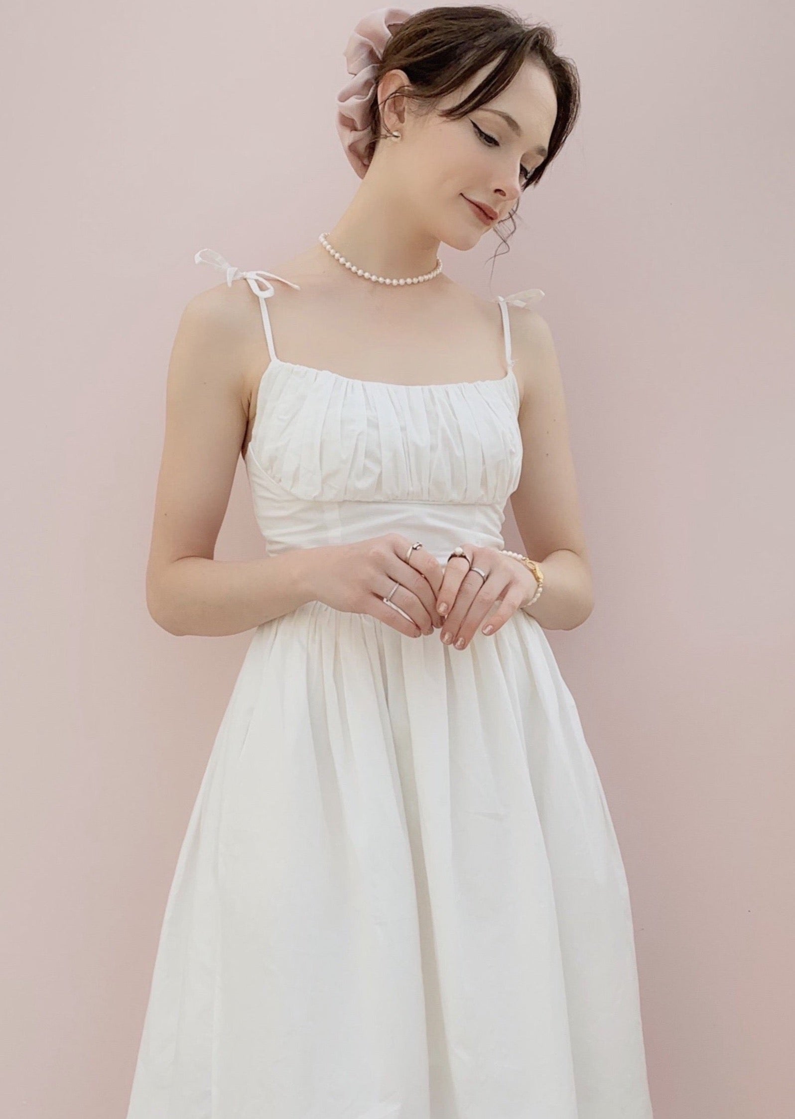 MARILYN DRESS in White - OctoberEighteen