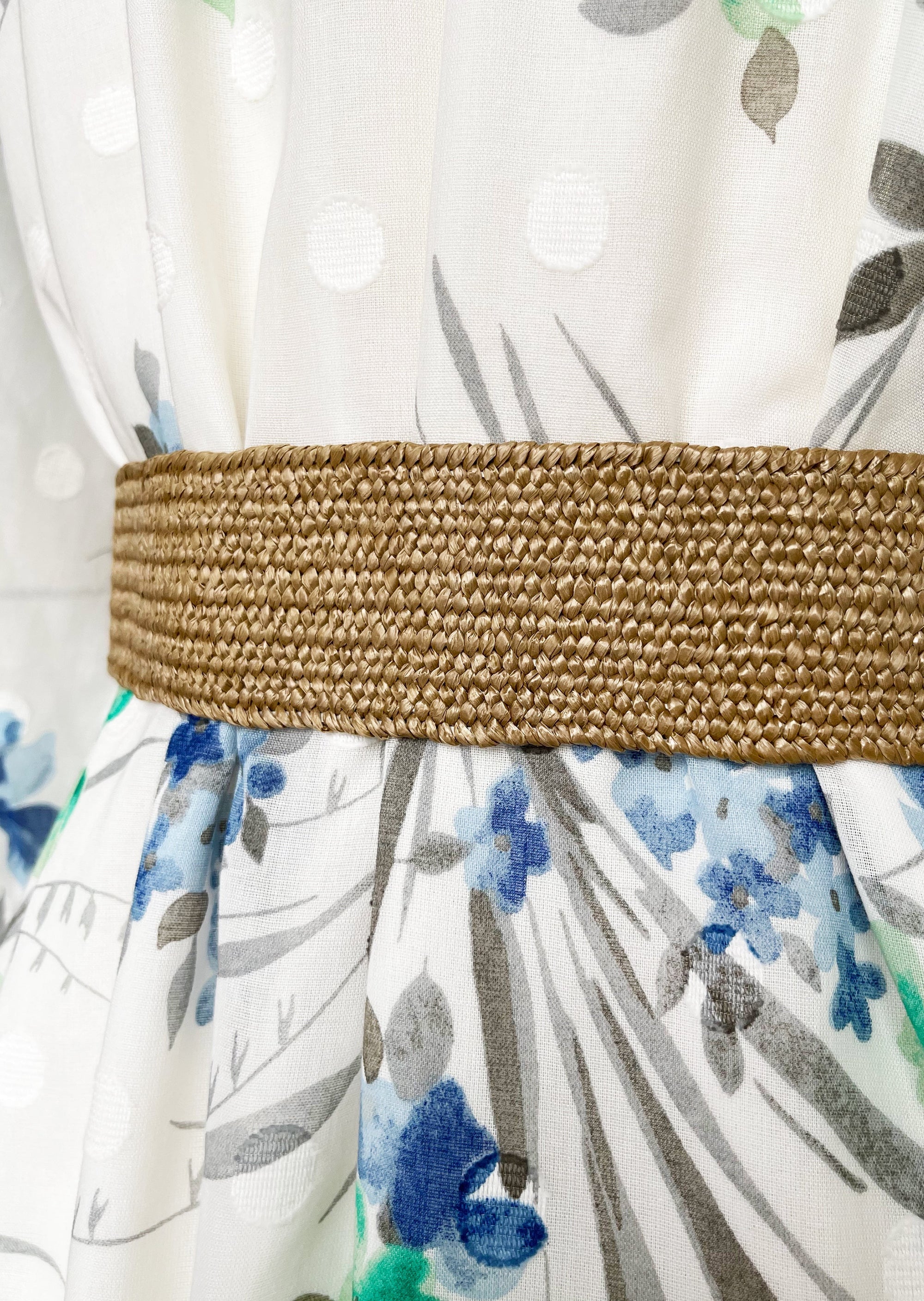 SIYA DRESS in Blue - OctoberEighteen